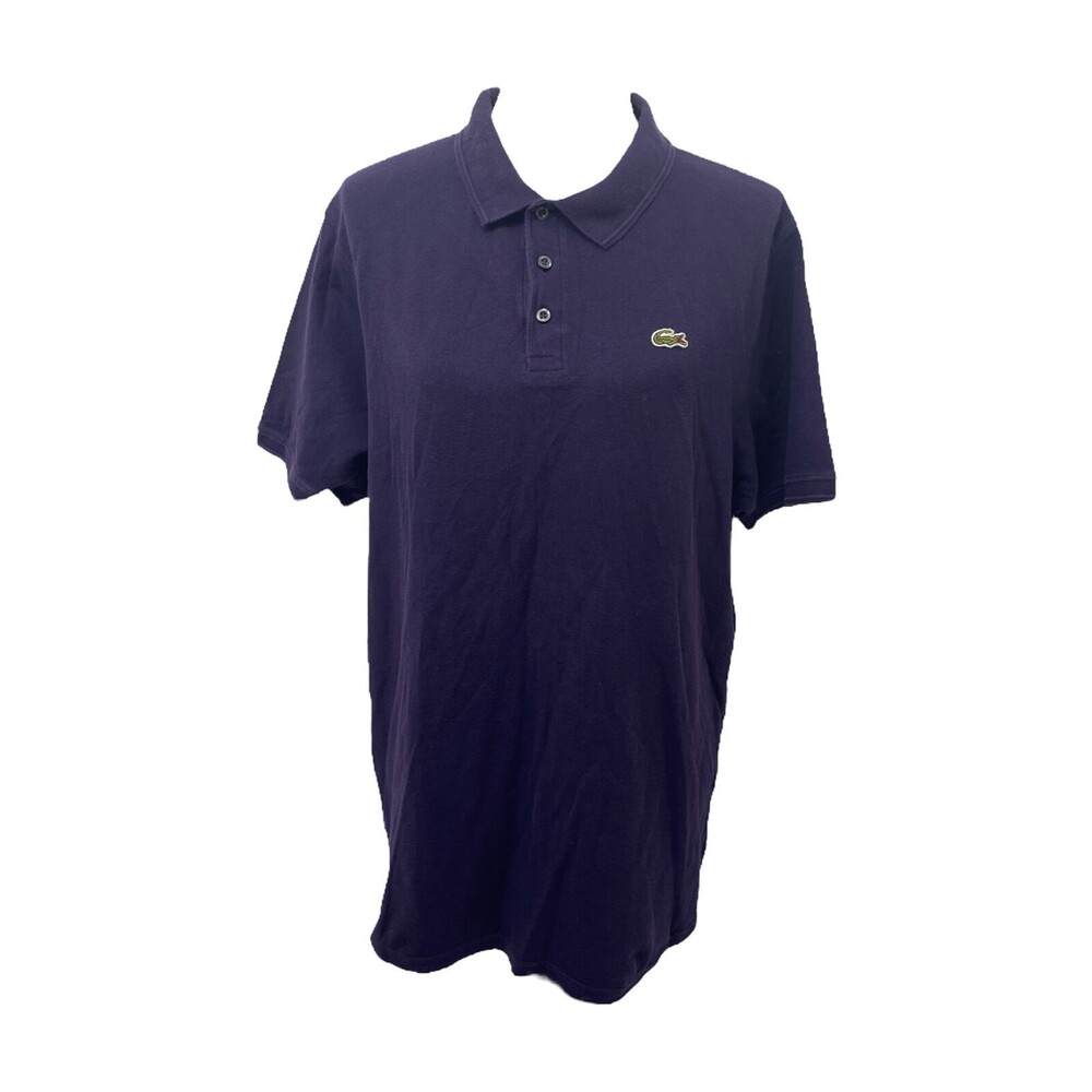 Lacoste Men's Shirt Royal Purple Short Sleeve Designer Polo Size 6